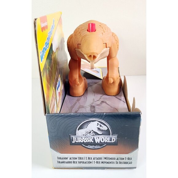 Fisher-Price Imaginext Jurassic World Thrashin Action T. Rex Toy Figure - Picture 5 of 7